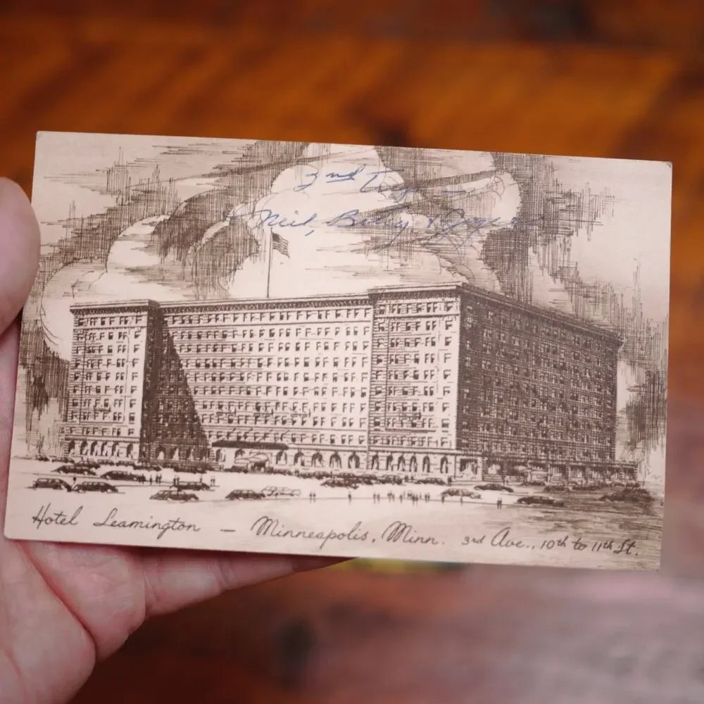 Pair of Curtis Hotel Leamington Minneapolis MN Minnesota Postcards